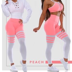 Bombshell Sportswear Peach Thigh Highs